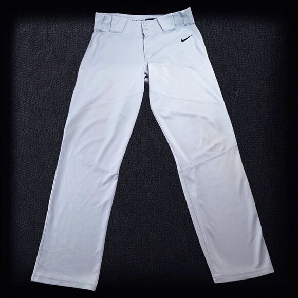 Nike gray Dri-Fit zip-up baseball pants - Picture 1 of 8